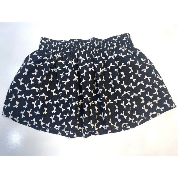Tommy Girl Tommy Hilfiger Bow Print Mini Skirt Size L - Picture 1 of 8